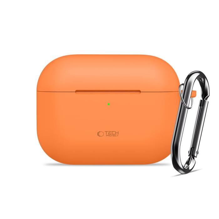 Bild 2, Tech-Protect AirPods Pro 3 Skal Silikon Hook Cosmic Orange