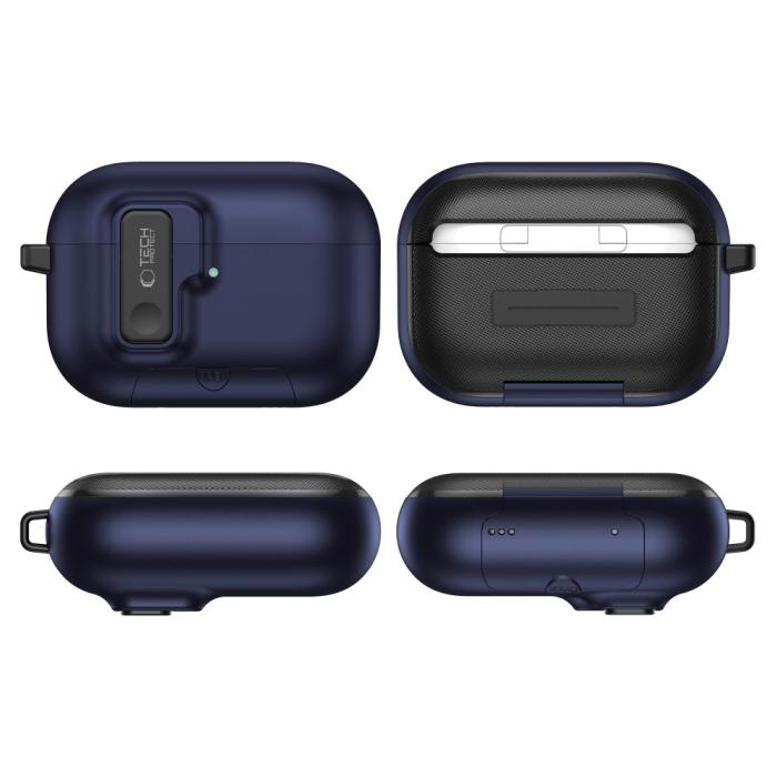 Bild 5, Tech-Protect AirPods Pro 3 Skal Slim Hook Navy Blue