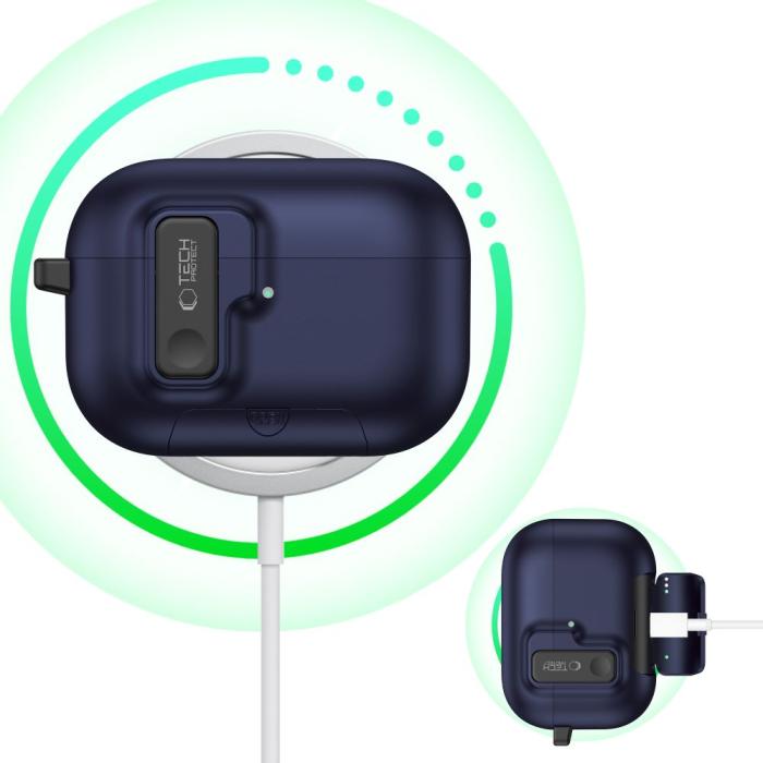 Bild 6, Tech-Protect AirPods Pro 3 Skal Slim Hook Navy Blue