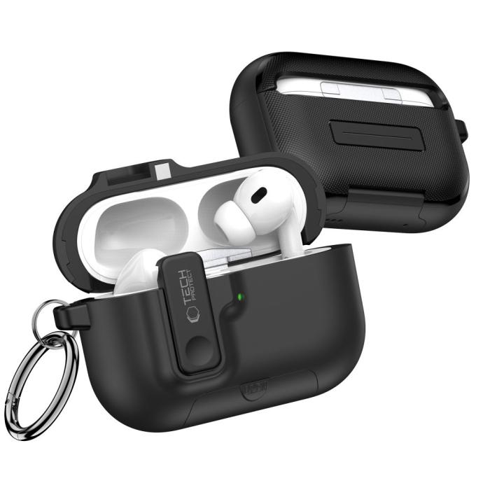 Bild 3, Tech-Protect AirPods Pro 3 Skal Slim Hook Svart