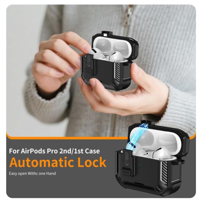 Bild 5, Tech-Protect AirPods Pro 3 Skal MagSafe Carbonox Svart