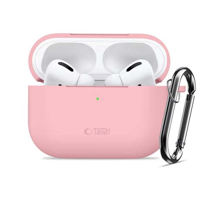 Bild 3, Tech-Protect AirPods Pro 3 Skal Silikon Hook Dusty Pink