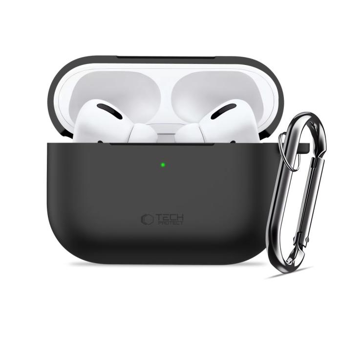 Bild 3, Tech-Protect AirPods Pro 3 Skal Silikon Hook Svart
