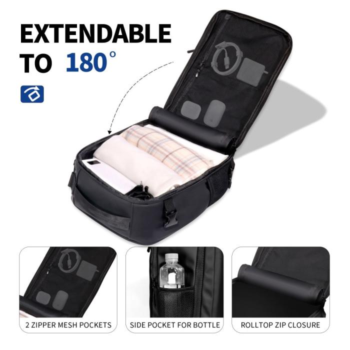 Bild 6, Tech-Protect Ryggsäck 20L 40x20x25 Defender Svart