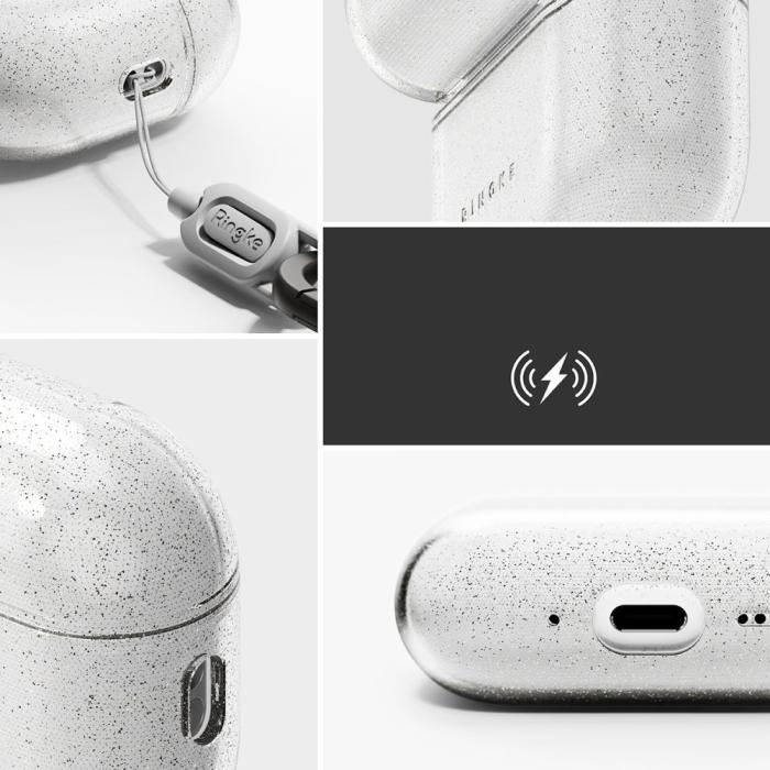 Bild 3, Ringke AirPods Pro 3 Skal Air Glitter Clear