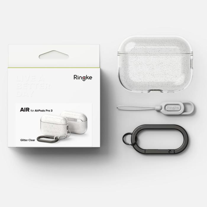 Bild 5, Ringke AirPods Pro 3 Skal Air Glitter Clear