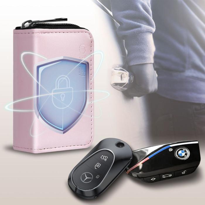 Bild 2, Tech-Protect RFID Signalblockerande Fodral Rosa