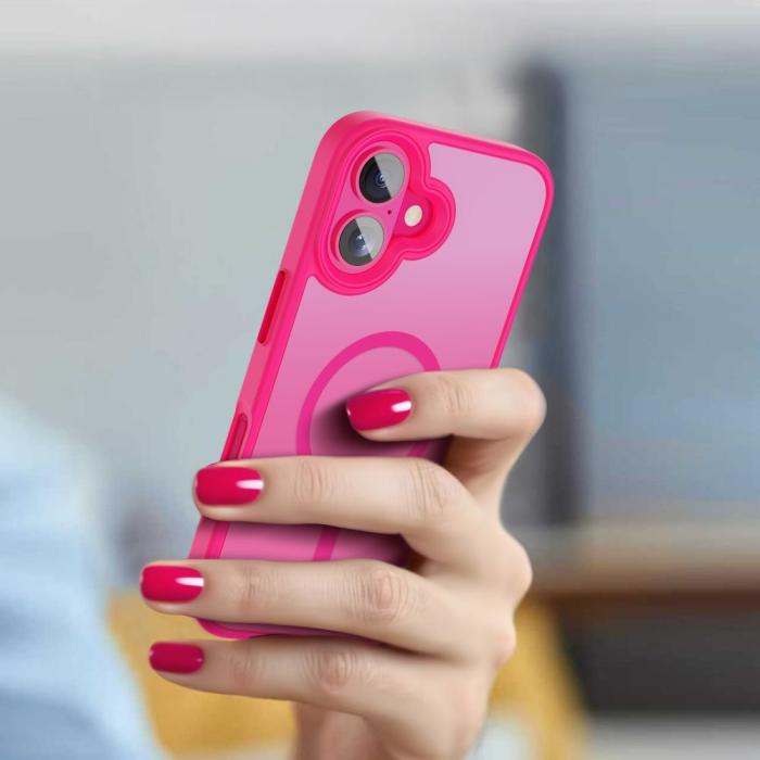 Bild 5, Tech-Protect iPhone 16 Skal MagSafe MagMat Blazing Pink