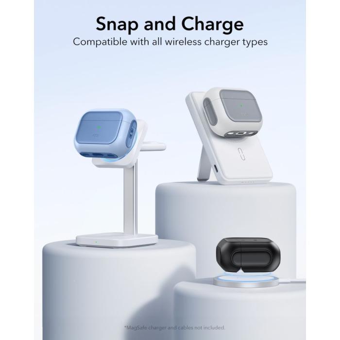Bild 6, ESR AirPods Pro 3 Skal MagSafe Orbit HaloLock Blå
