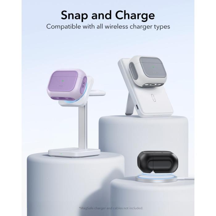 Bild 6, ESR AirPods Pro 3 Skal MagSafe Orbit HaloLock Lavender