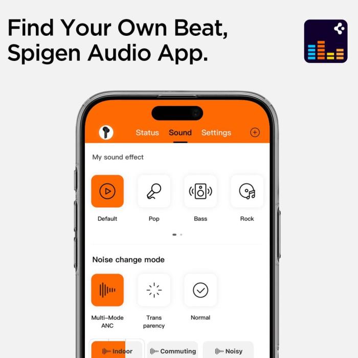Bild 5, Spigen In-Ear Trådlösa Hörlurar Anc Vit