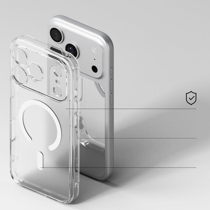 Bild 4, Ringke iPhone 17 Pro Skal MagSafe Fusion Matt Transparent
