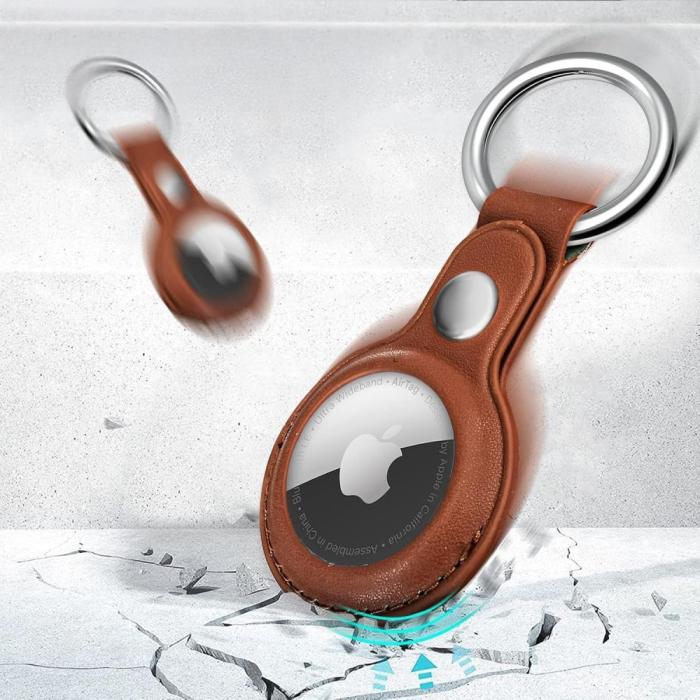 Bild 3, Tech-Protect Apple AirTag Hållare NaturalFit Brun