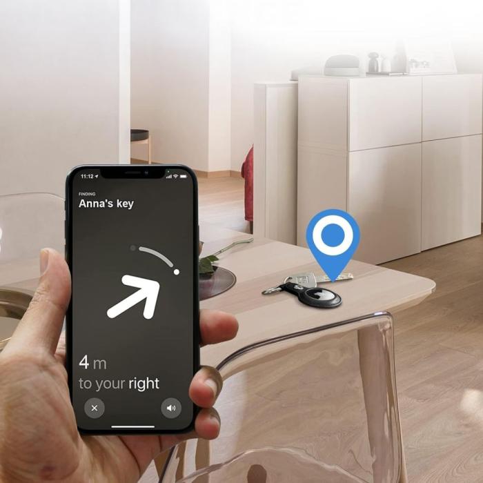 Bild 5, Tech-Protect Apple AirTag Hållare NaturalFit Svart