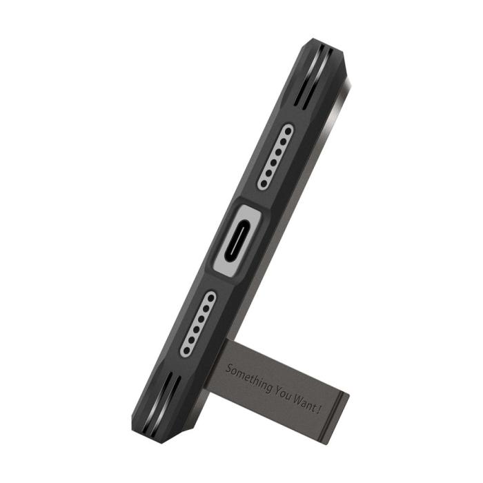Bild 6, Spigen iPhone 17 Pro Skal MagSafe Tough Armor 'T' Gunmetal