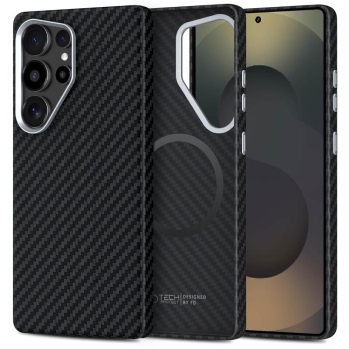 Bild 1, Tech-Protect Galaxy S25 Ultra Skal MagSafe ION Carbon Svart