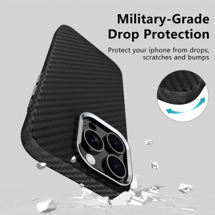 Bild 3, Tech-Protect iPhone 14 Skal MagSafe ION Carbon Svart