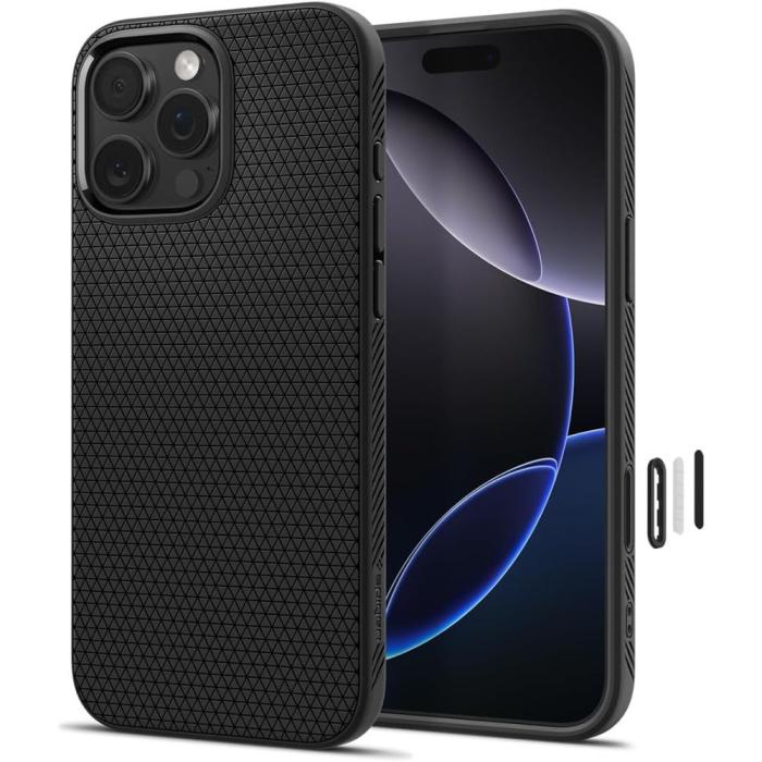 Bild 1, Spigen iPhone 16 Pro Max Skal MagSafe Liquid Air 'T' Svart