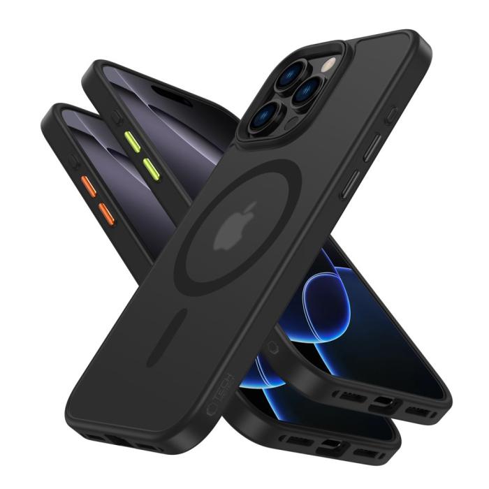 Bild 2, Tech-Protect iPhone 16 Pro Skal MagSafe MagMat 3-SET Svart