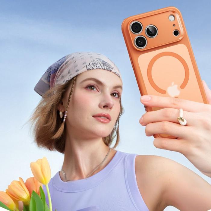 Bild 5, ESR iPhone 17 Pro Max Skal MagSafe Classic Hybrid Frosted Orange