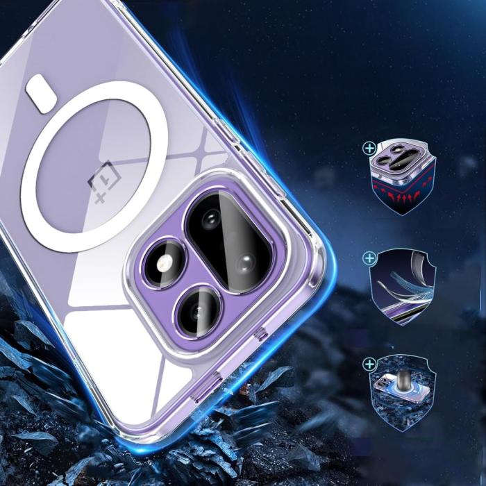 Bild 5, Tech-Protect OnePlus 15 Skal MagSafe FlexAir Hybrid Transparent