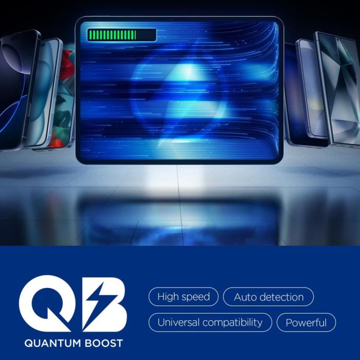 Bild 4, Spigen 67W Väggladdare 2x USB-C / USB-A Essential Svart