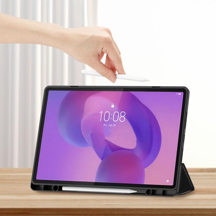 Bild 6, Tech-Protect Lenovo Idea Tab Plus Fodral SC Pennhållare Svart
