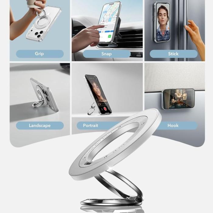 Bild 5, ESR Magnetisk MagSafe Ringhållare 360 HaloLock Vit