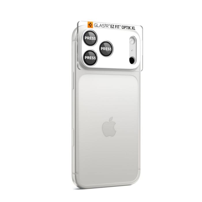Bild 3, Spigen iPhone 17 Pro Max Linsskydd Optik Pro GLAS.tR 