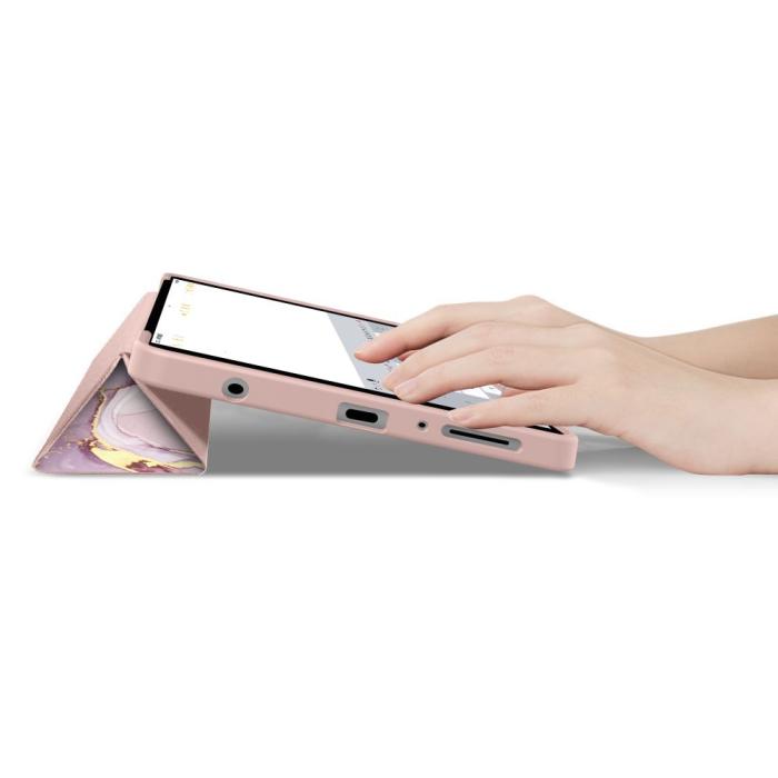 Bild 6, Tech-Protect Samsung Galaxy Tab A11/A9 Fodral SmartCase Marble