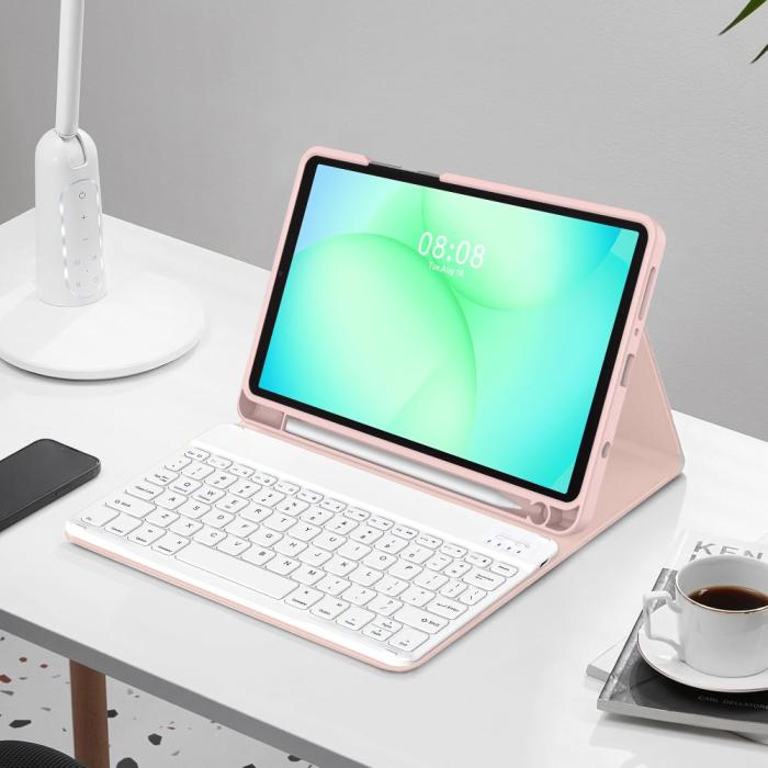 Bild 3, Tech-Protect Galaxy Tab A11/A9 Fodral SC Tangentbord Rosa