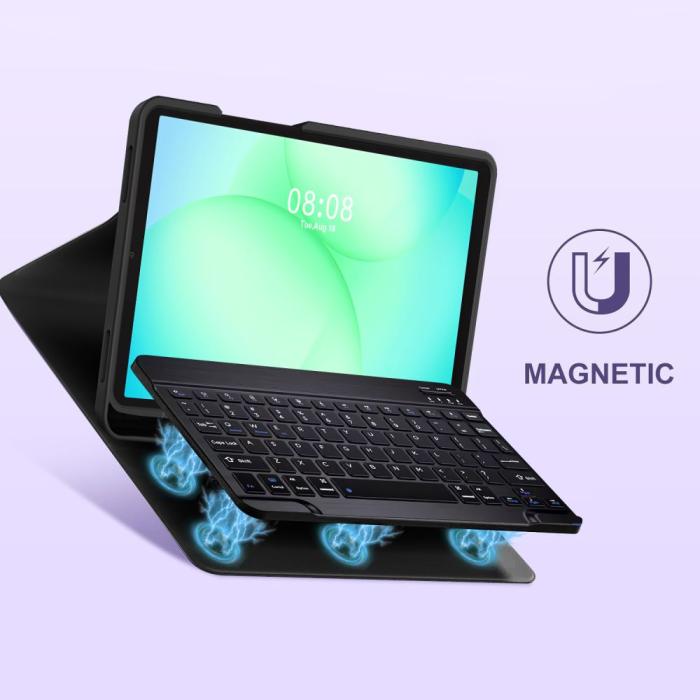 Bild 5, Tech-Protect Galaxy Tab A11/A9 Fodral SC Tangentbord Svart