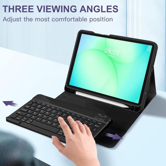 Bild 6, Tech-Protect Galaxy Tab A11/A9 Fodral SC Tangentbord Svart