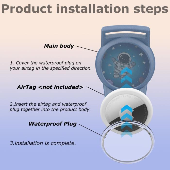 Bild 4, Tech-Protect Apple AirTag Hållare För Barn Nylon Magic Astronaut