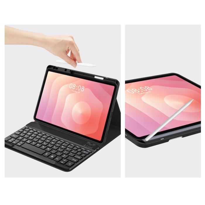 Bild 6, Tech-Protect Samsung Galaxy Tab S11 Fodral SC Tangentbord Svart
