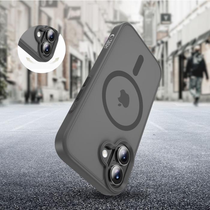 Bild 6, Tech-Protect iPhone 17 Skal MagSafe MagMat Crayon Grey
