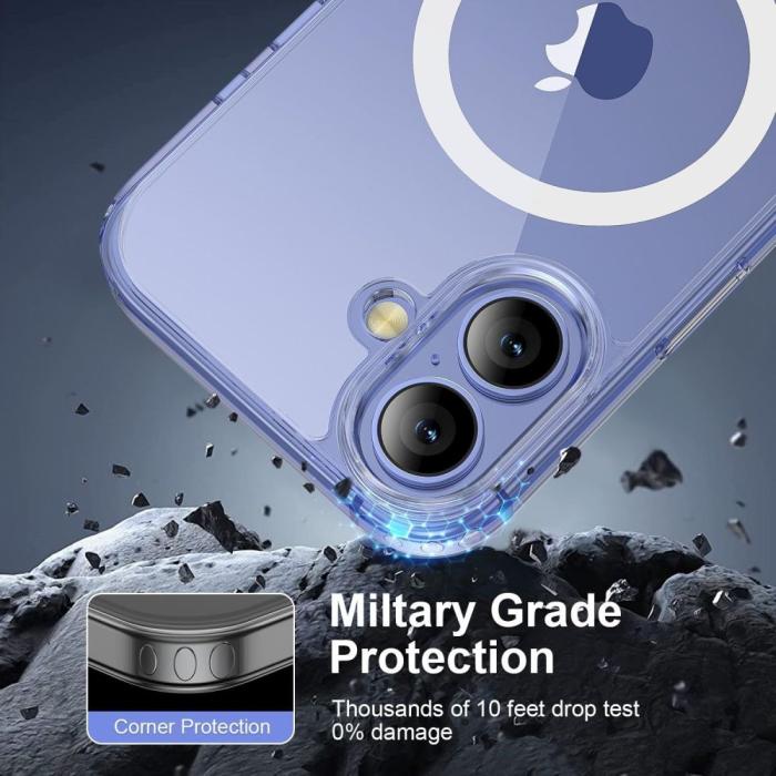 Bild 3, Tech-Protect iPhone 16 Skal MagSafe Flex Transparent