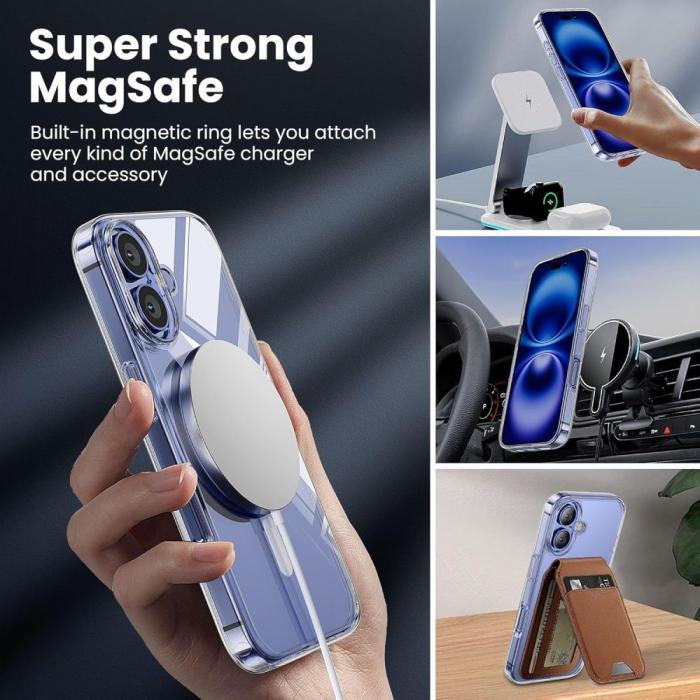 Bild 4, Tech-Protect iPhone 16 Skal MagSafe Flex Transparent