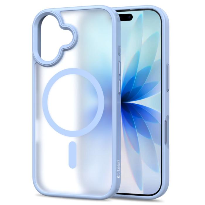 Bild 2, Tech-Protect iPhone 17 Skal MagSafe MagMat Mist Blue
