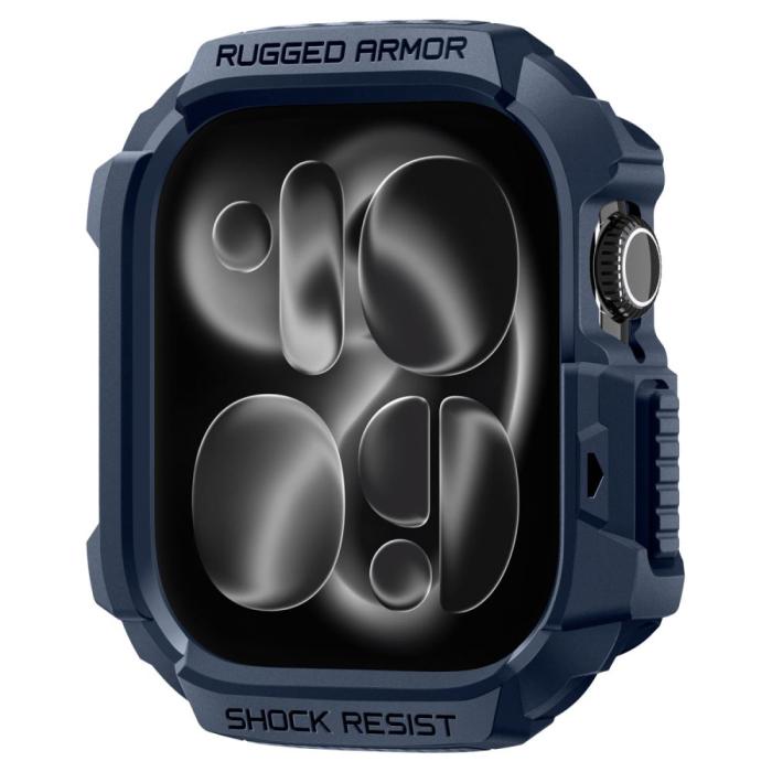 Bild 2, Spigen Apple Watch 11/10 42 mm Skal Rugged Armor Navy Blue