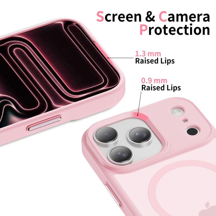 Bild 4, Tech-Protect iPhone 17 Pro Skal MagSafe MagMat Rosa