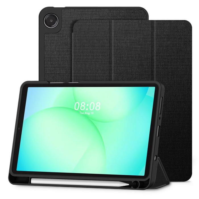 Bild 2, Tech-Protect Galaxy Tab A11/A9 Fodral SC Canvas Obsidian Black
