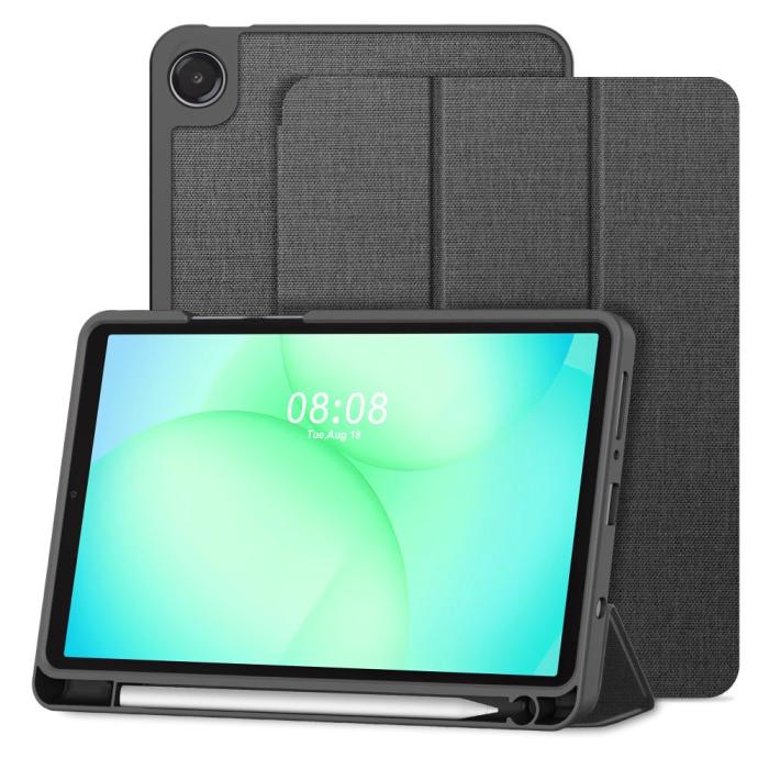 Bild 2, Tech-Protect Galaxy Tab A11/A9 Fodral SC Canvas Charcoal Grey