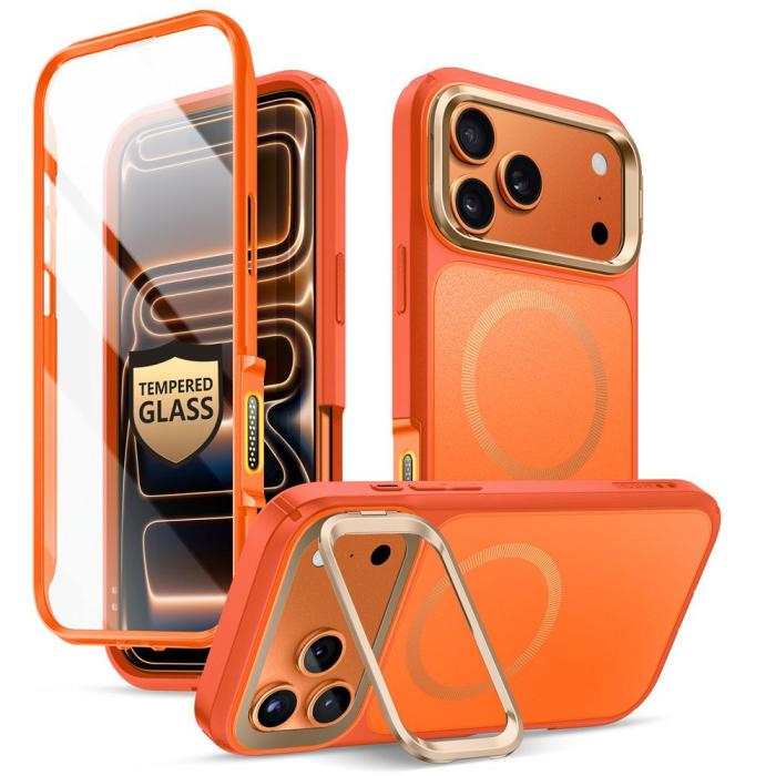 Bild 2, Supcase iPhone 17 Pro Max Skal MagSafe Iblsn Ares Flip Coral
