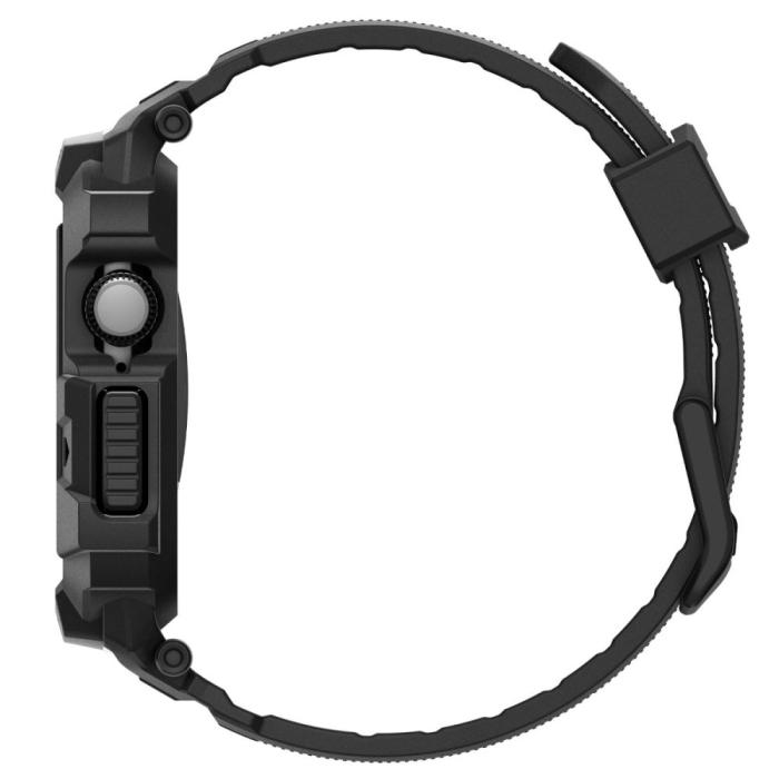 Bild 5, Spigen Apple Watch 11/10 42 mm Skal/Armband Rugged Armor Svart