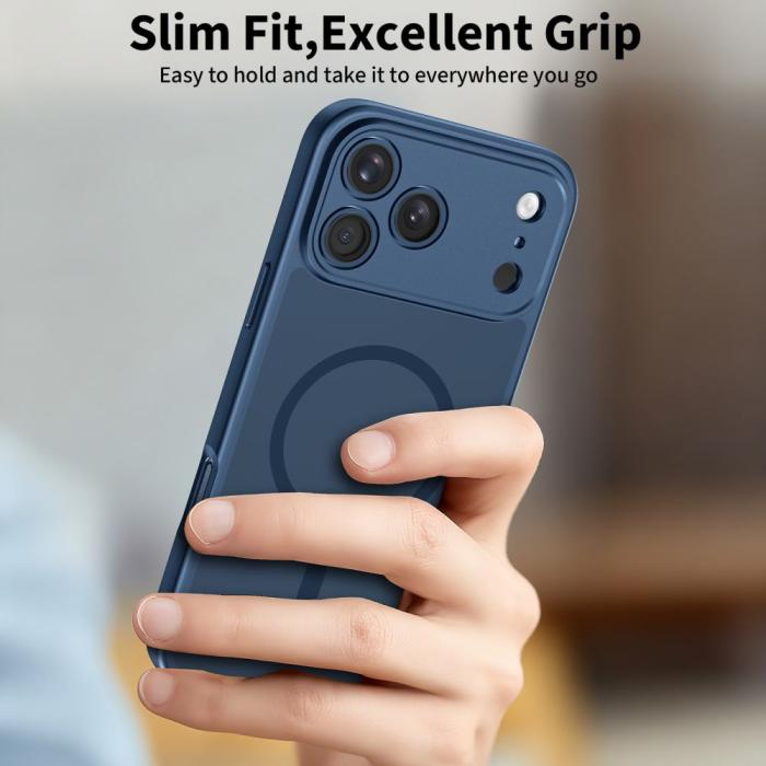 Bild 6, Tech-Protect iPhone 17 Pro Max Skal MagSafe BasicMag Deep Blue