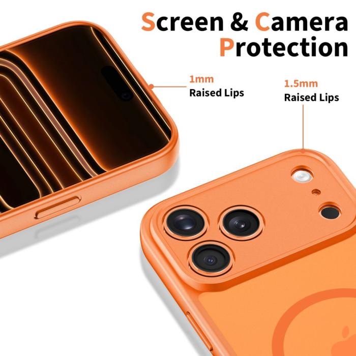 Bild 5, Tech-Protect iPhone 17 Pro Skal MagSafe BasicMag Cosmic Orange