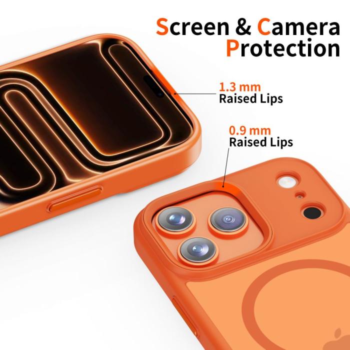 Bild 3, Tech-Protect iPhone 17 Pro Skal MagSafe MagMat Cosmic Orange