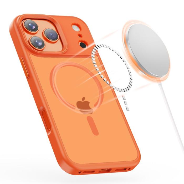 Bild 4, Tech-Protect iPhone 17 Pro Skal MagSafe MagMat Cosmic Orange