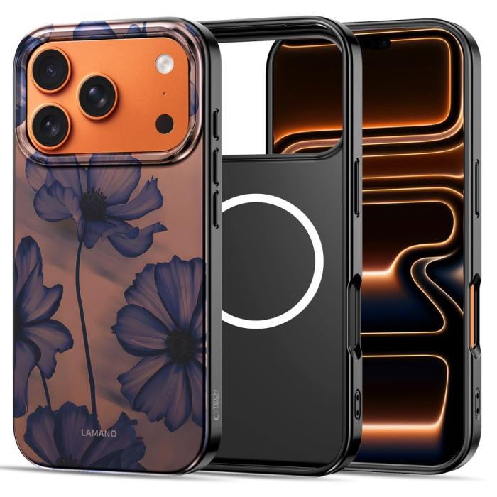 Bild 2, Tech-Protect iPhone 17 Pro Skal MagSafe Lamano Velvet Night